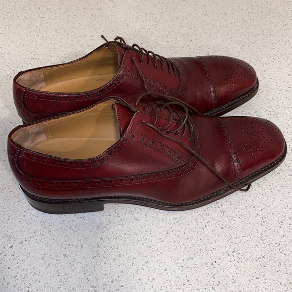Louis Vuitton Brogue Shoes Burgundy - Picture 2 of 15